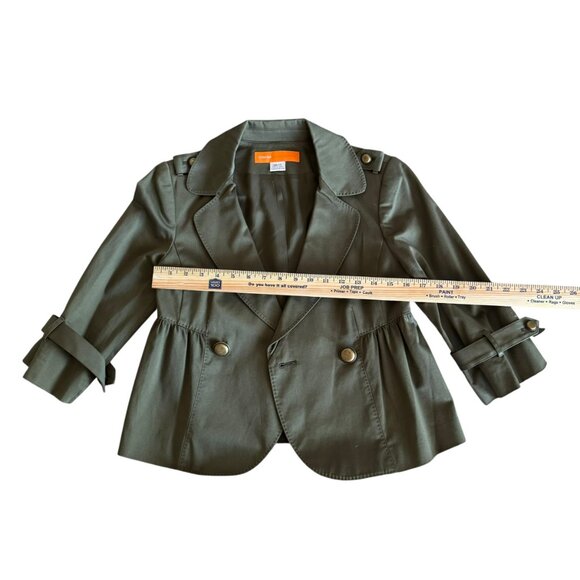 Cynthia Steffe Vintage Olive Green Military Style Blazer Jacket Women’s XS - Picture 6 of 6